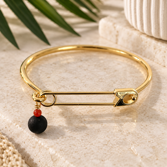 Cuban Azabache Pin Bracelet