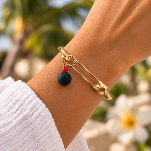 Cuban Azabache Pin Bracelet