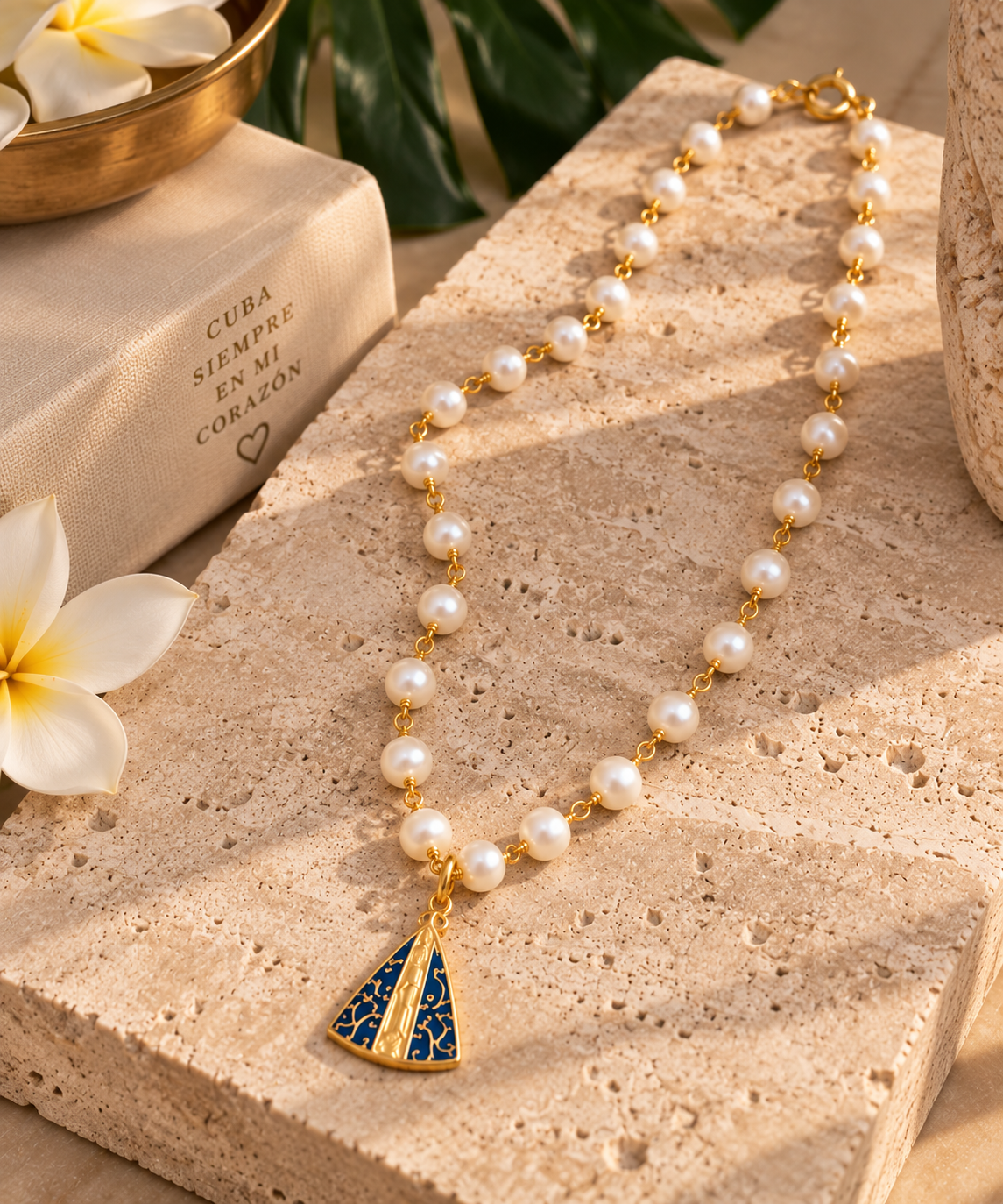 La Caridad del Cobre Pearl Necklace