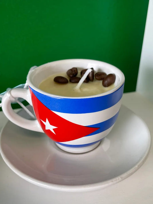 Taza Cubana Candle – Café con Leche