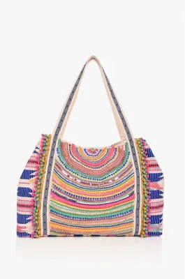 Alex Embellished Neon Tote