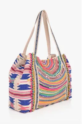 Alex Embellished Neon Tote