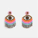Rainbow Evil Eye Earrings