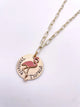 Tranquila y Tropical Flamingo Necklace