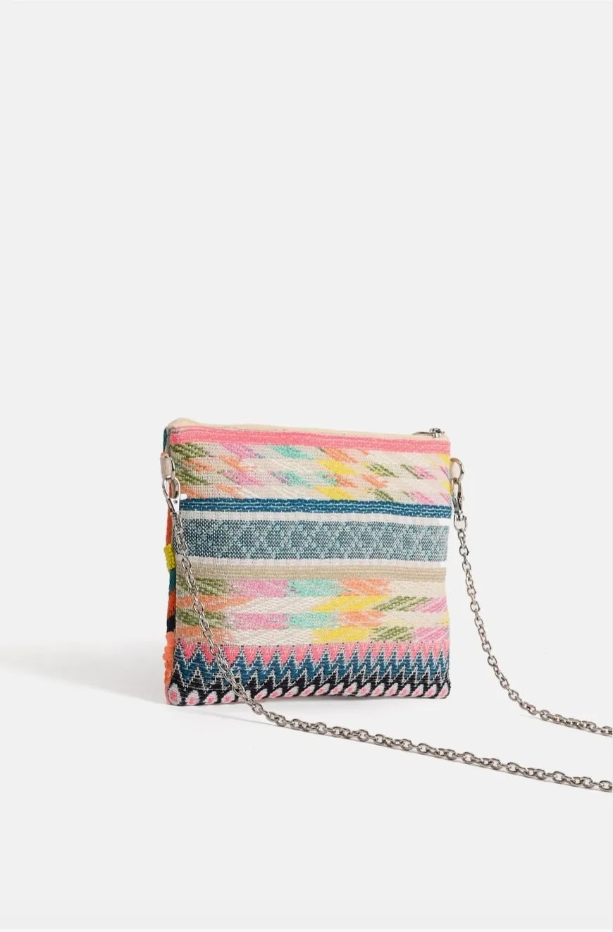 Daphne Embellished Neon Clutch