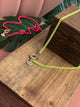 Neon Evil Eye Box Chain Necklace